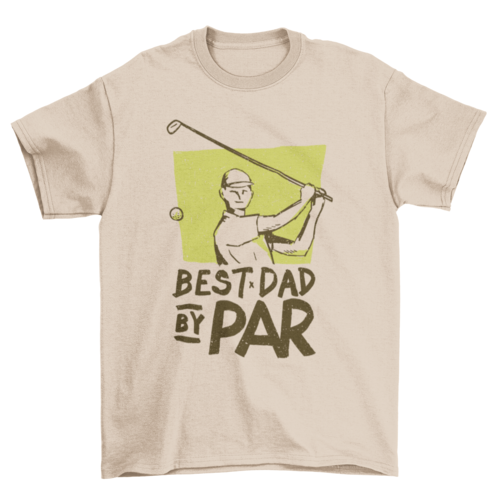 Best Dad Golf T-shirt